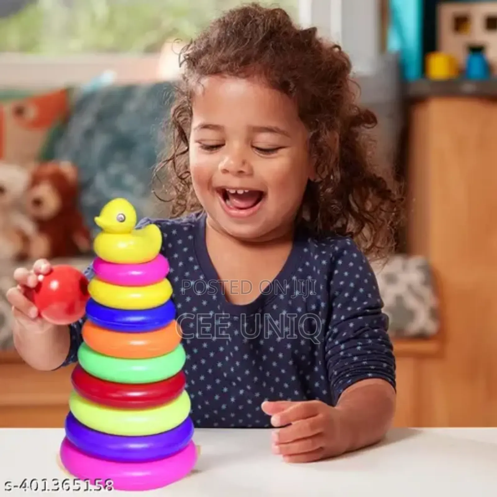 Rainbow Stacking Ring Toys for Kids