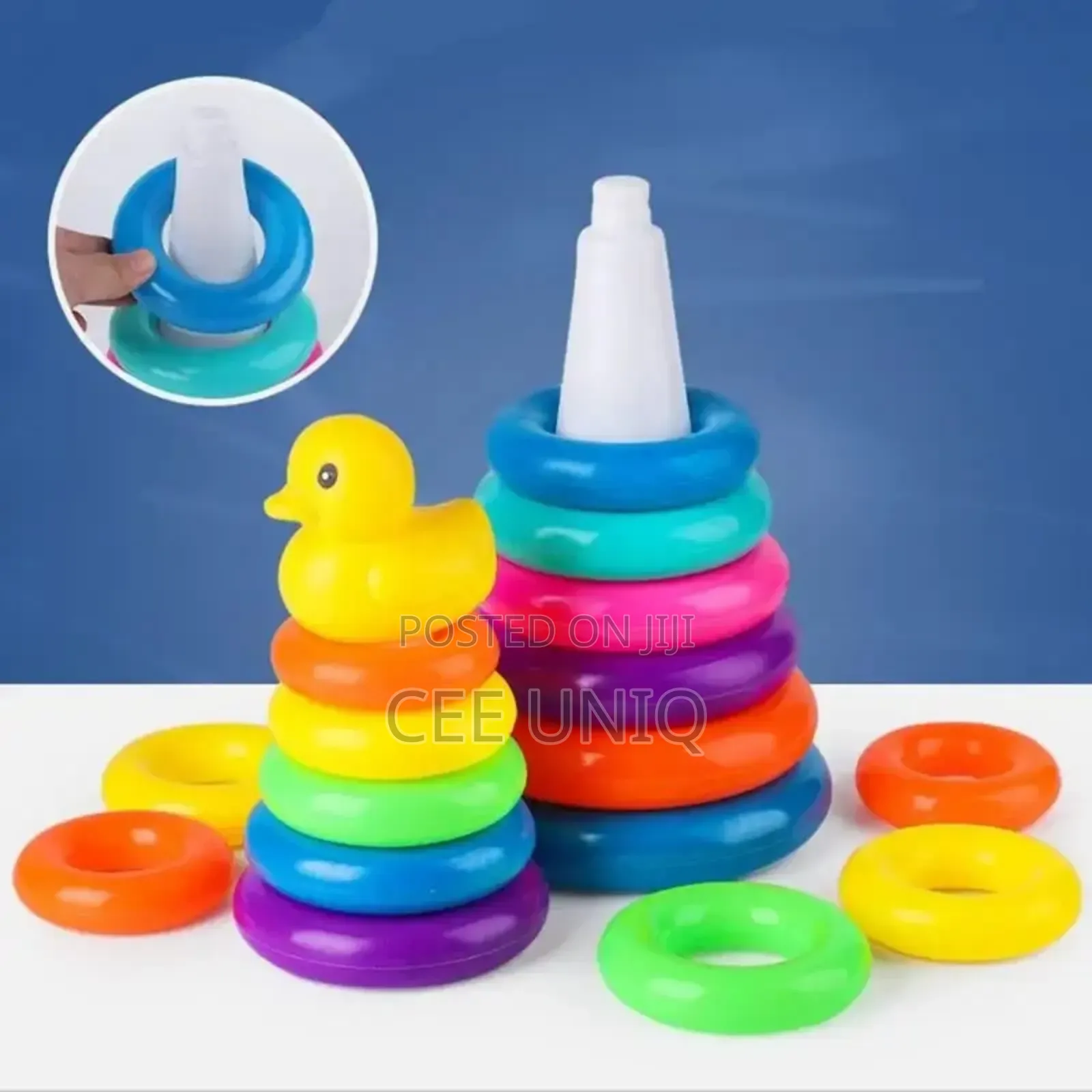 9 Pieces Stacking Ring Tower Construction Toys