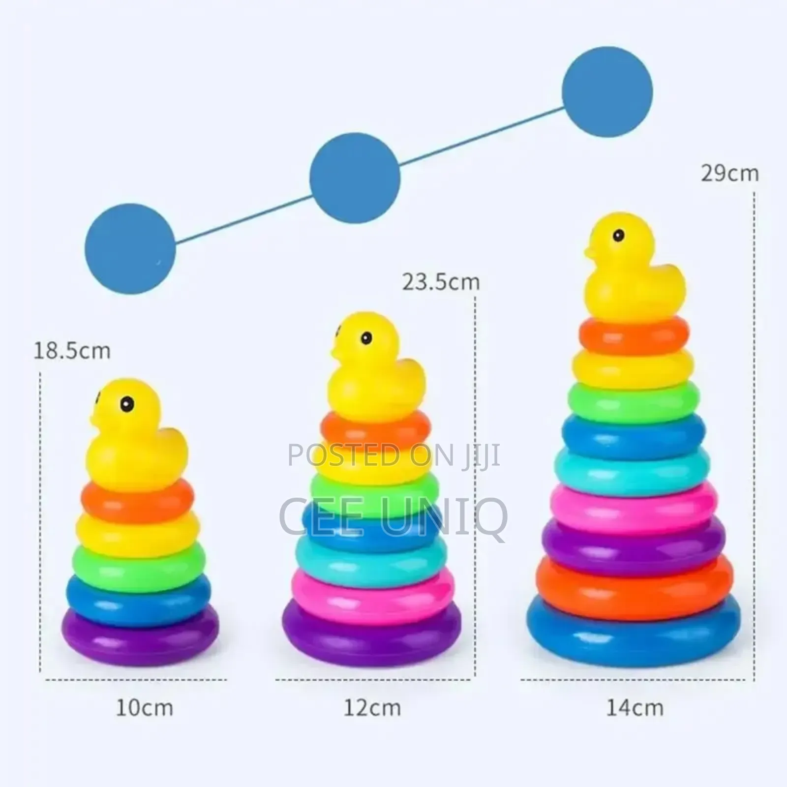 9 Pieces Stacking Ring Tower Construction Toys