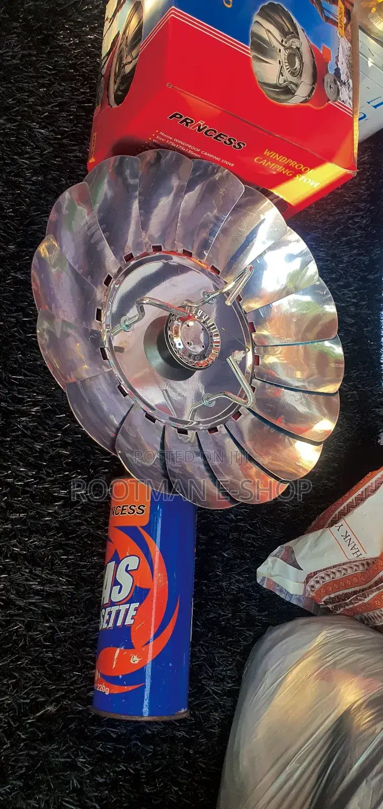 Wind Proof Camping Stove With 2 Gas Refills