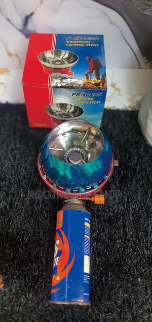 Portable Camping Stove With 2 Refill Containers