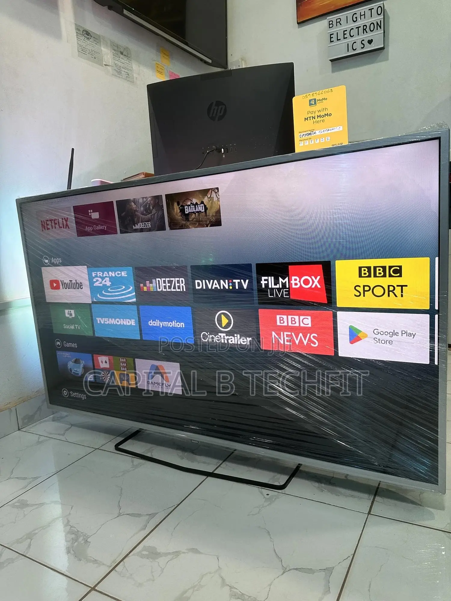 55inches Digital Satellite Android Uhd Led Smart Phillip