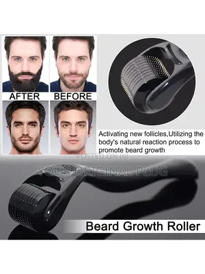 Kirkland Minoxidil + Derma Roller (Beard Growth Baldness)