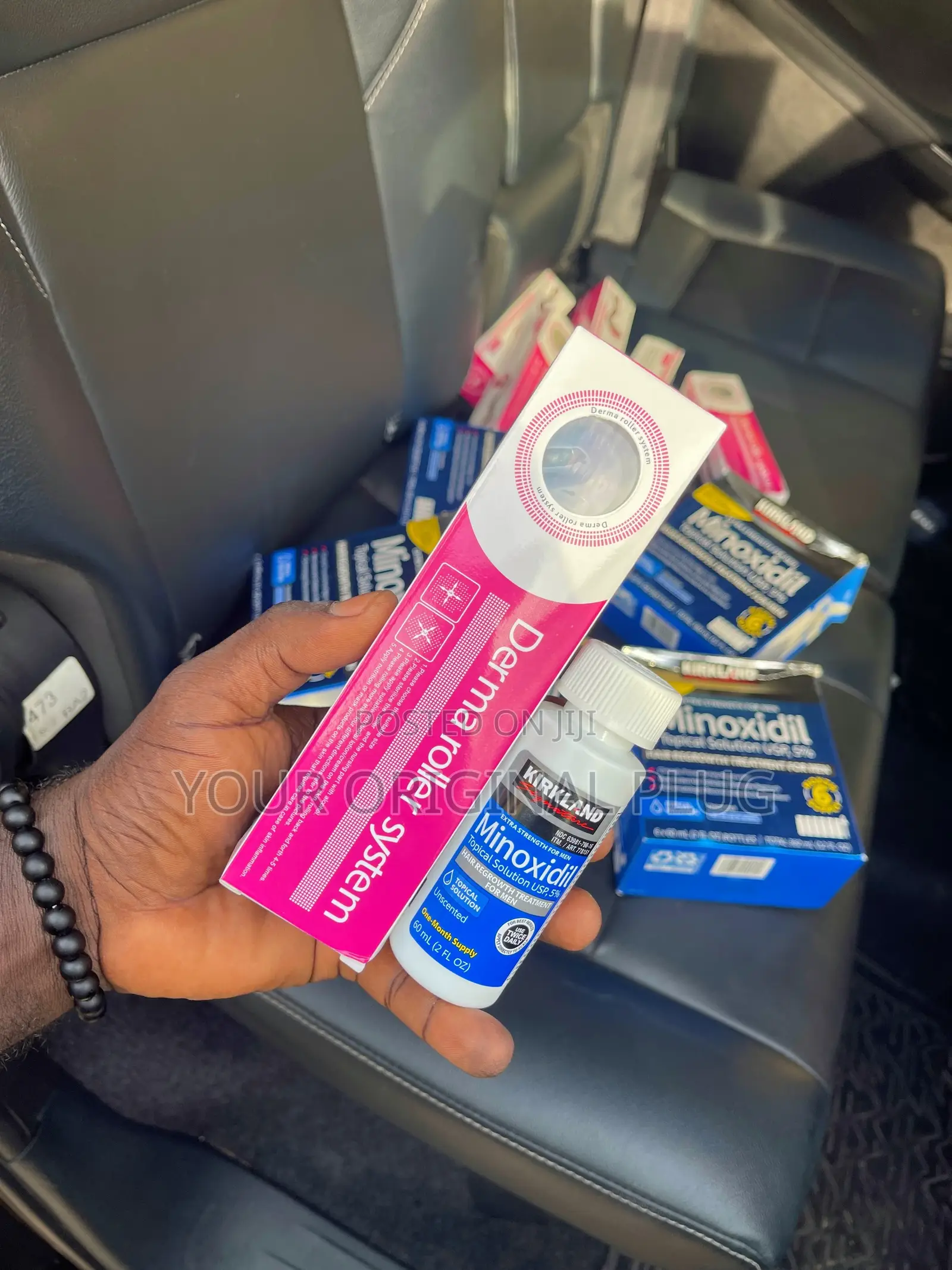 Kirkland Minoxidil + Derma Roller (Beard Growth Baldness)
