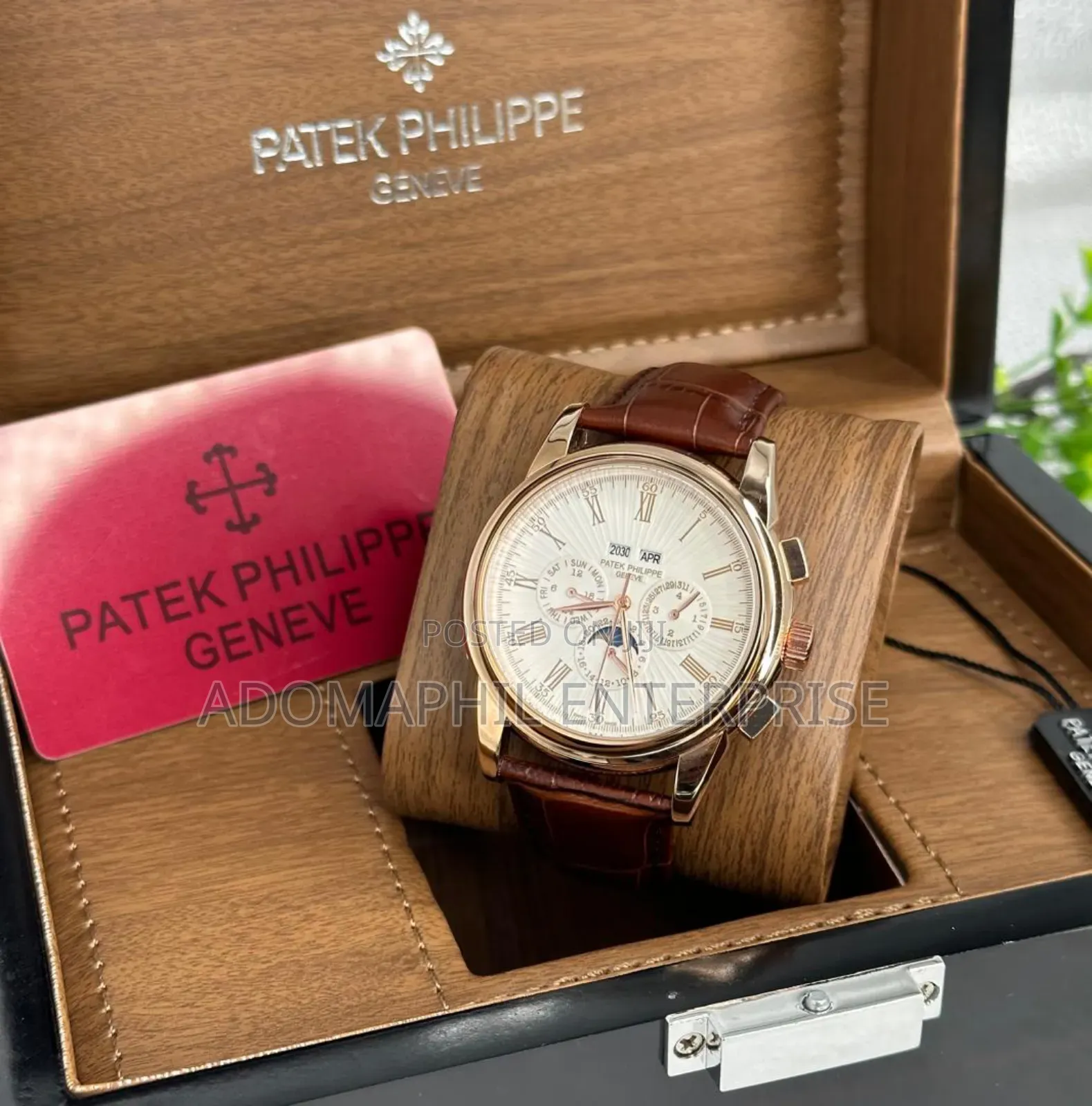 Authentic Patek Philippe Leather Watch