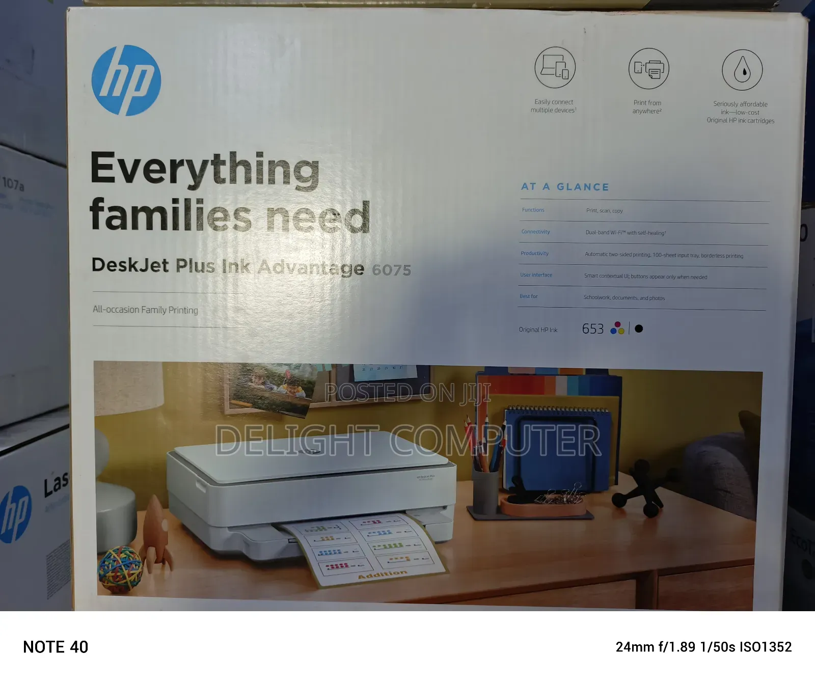Hp Deskjet Plus Ink Advantage 6075 Color Printer