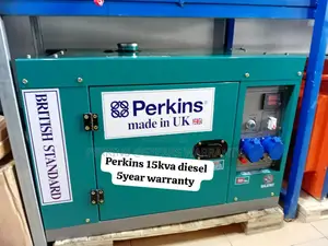 Green 15kva Perkins Diesel Generator 16500wat Silent
