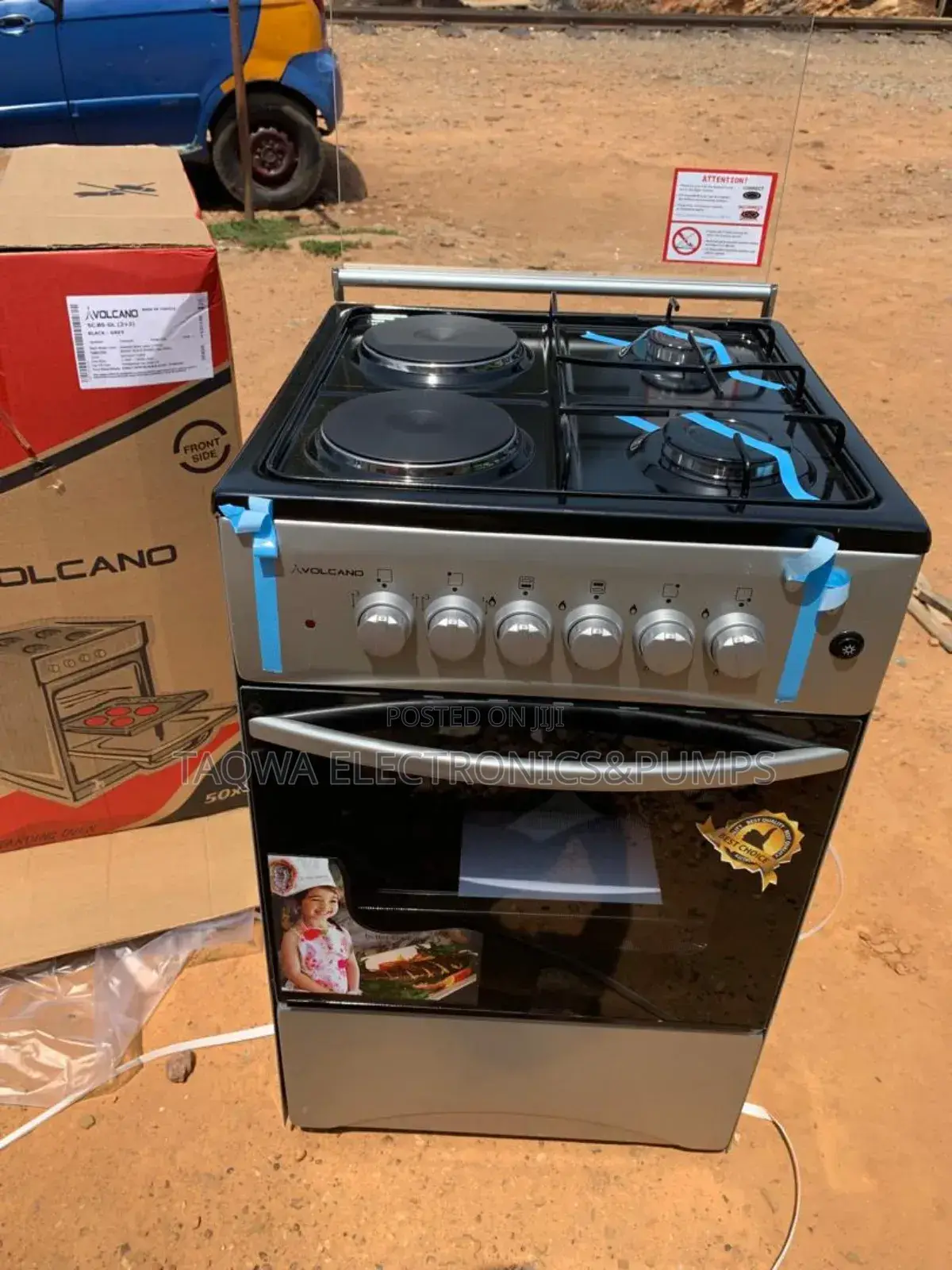 Extorting Volcano 2 Electric 2gas 4 Burner Gas Cooker