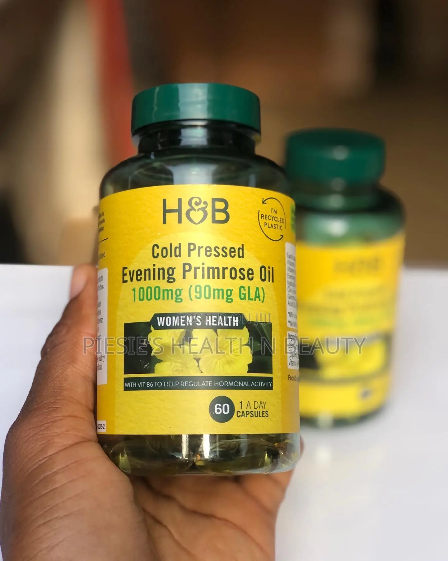 H B Cold Pressed Evening Primrose Oil 1000mg (90 Gla) 60s