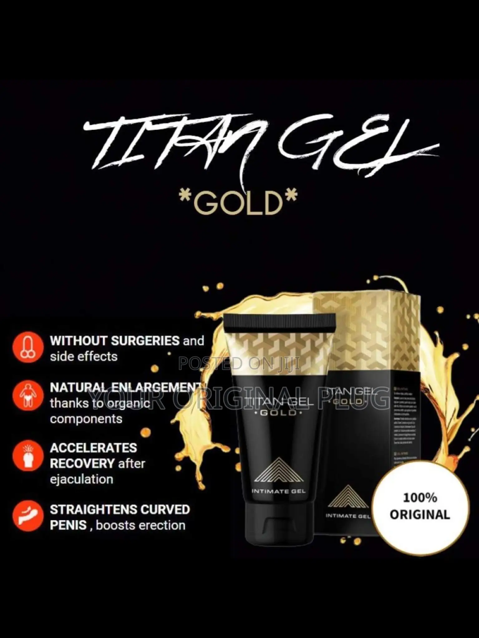 Titan Gel Gold 100% Original Product (A Special Gel for Men)