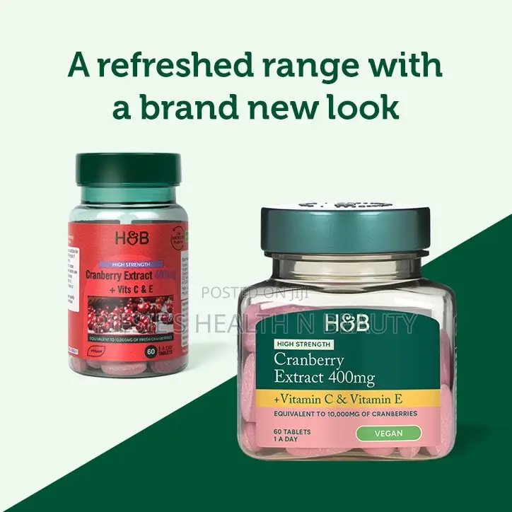 Holland Barrett High Strength Cranberry Extract 400mg 60s