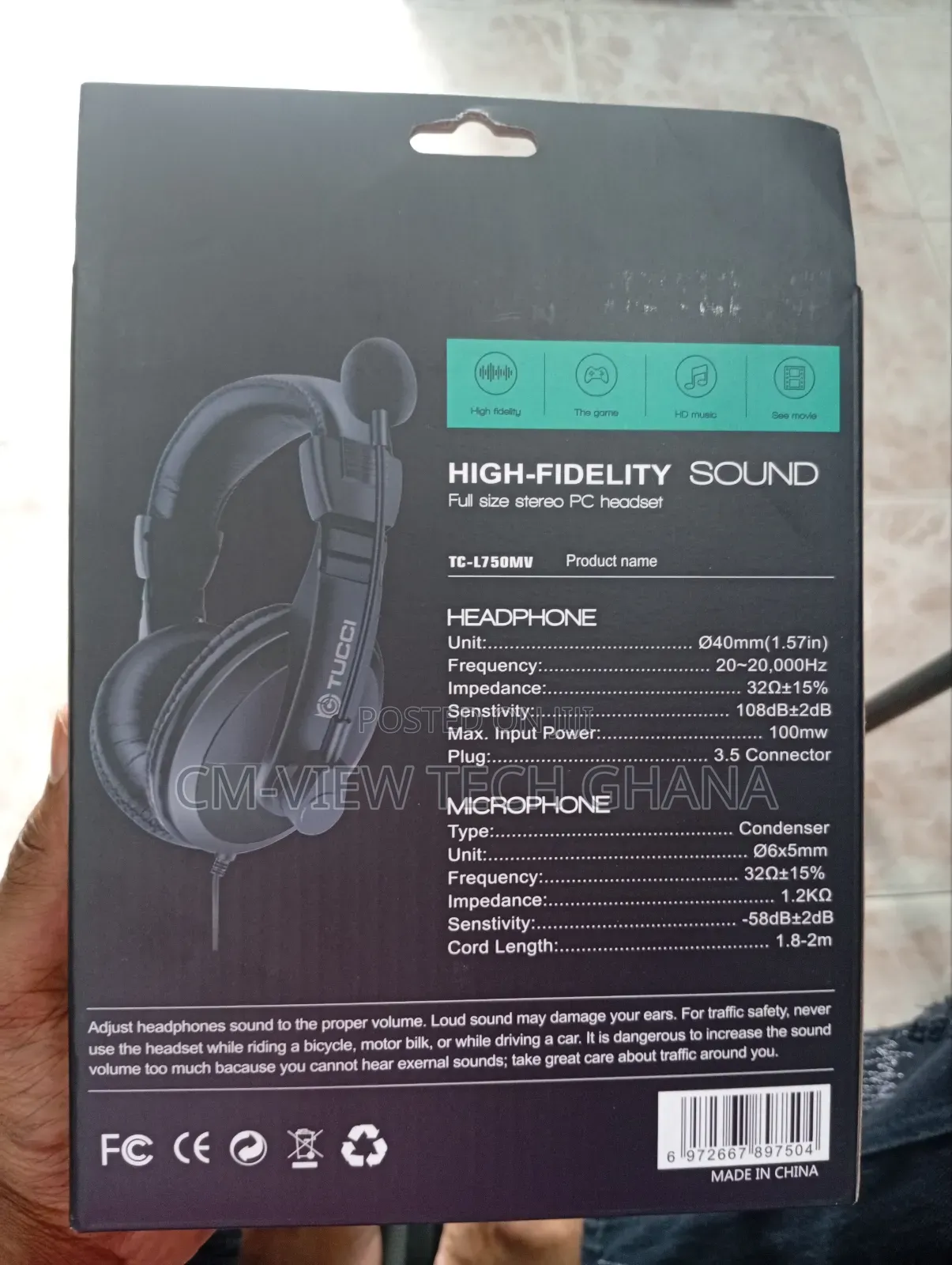 Gaming Headset Tc-l750mw