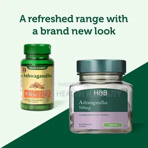 H B Ashwagandha 500mg 30s
