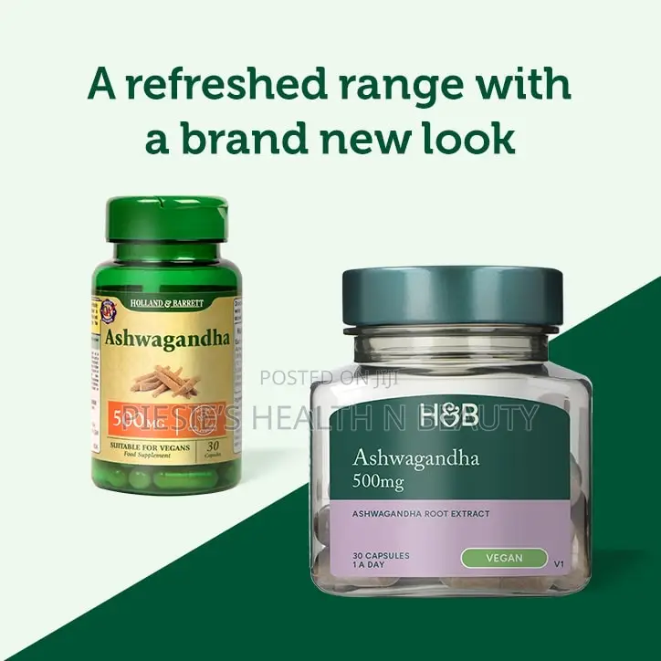 H B Ashwagandha 500mg 30s