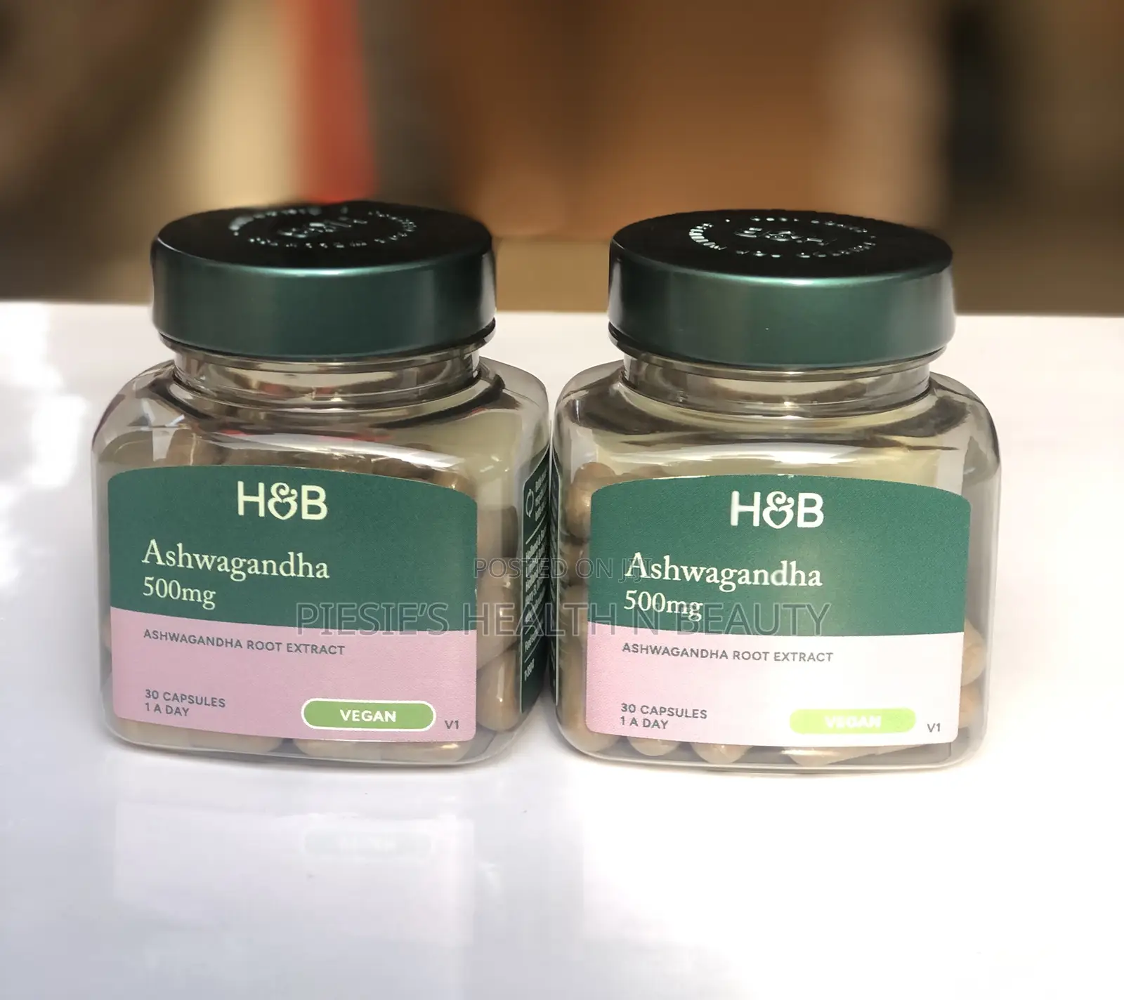 H B Ashwagandha 500mg 30s