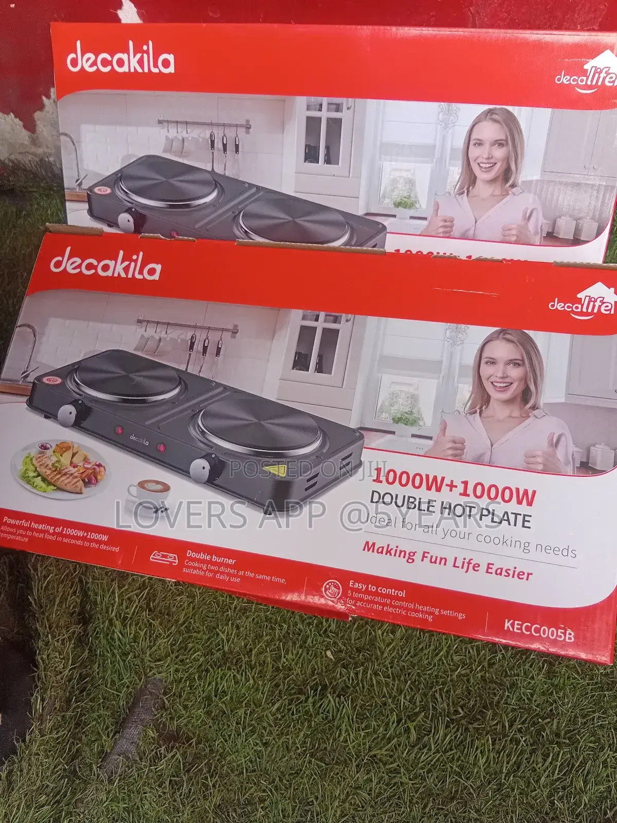 Decakila Electric 1000w+1000w Decakila Double Plate