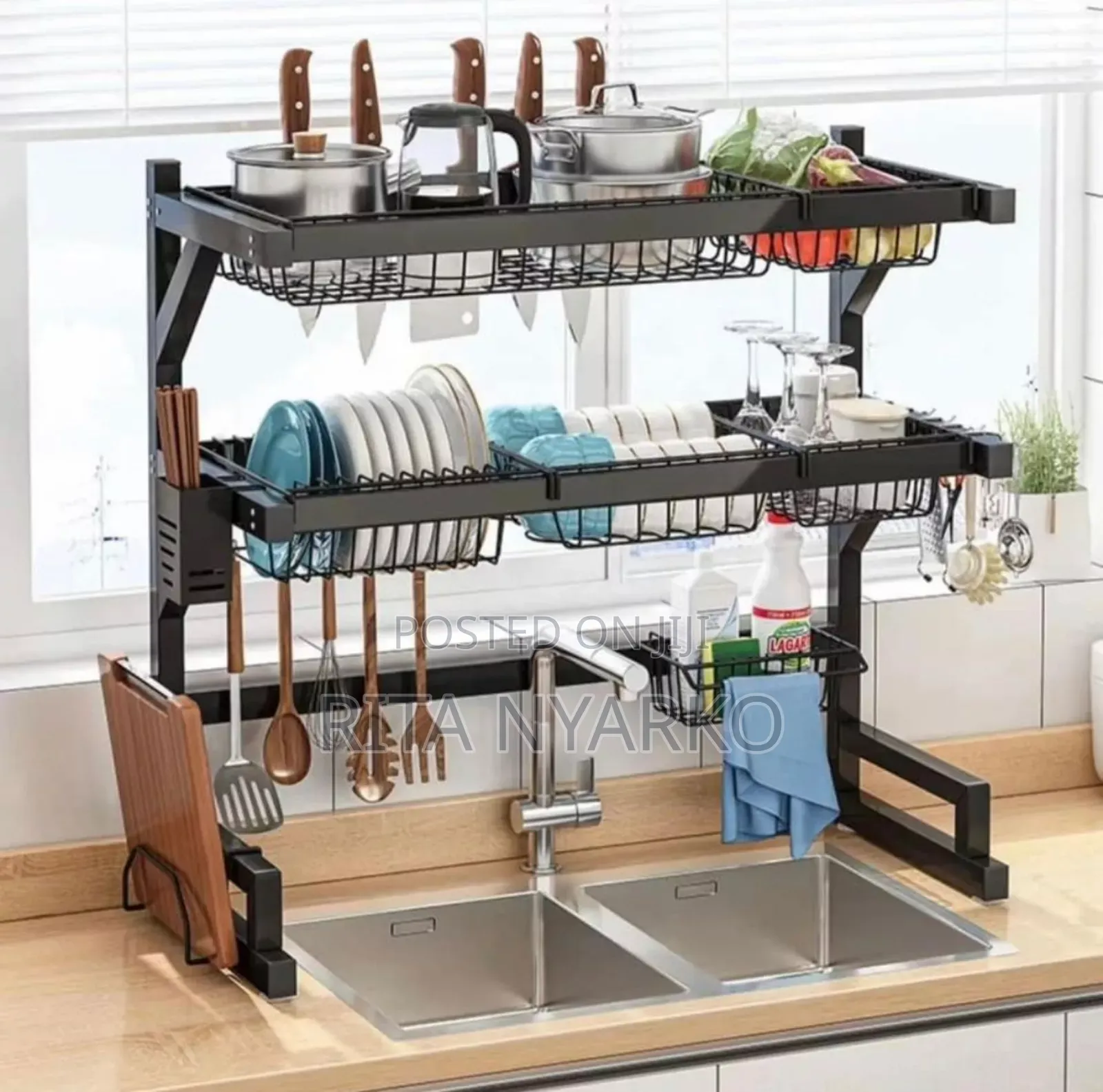 2 Layers Over the Sink Dish Rack