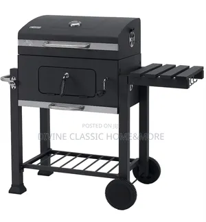 Dkiei Barbecue Grill, Portable Charcoal BBQ Grill With Wheel