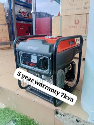 Air Cooled 7kva Ecoolmax Petrol Generator 7kva