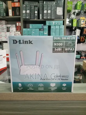 D-Link N300 Dual Universal Sim 4g Lte Router 5dbi DWR-M922
