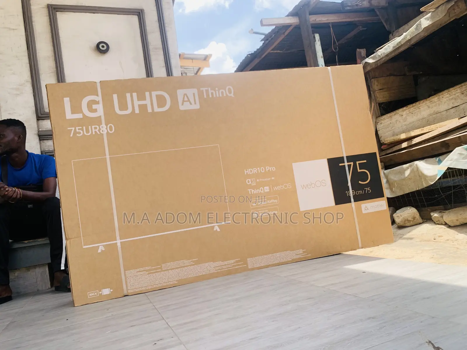 Lg With Active HDR 10 Pro 75” Uhd Processor Led Tv