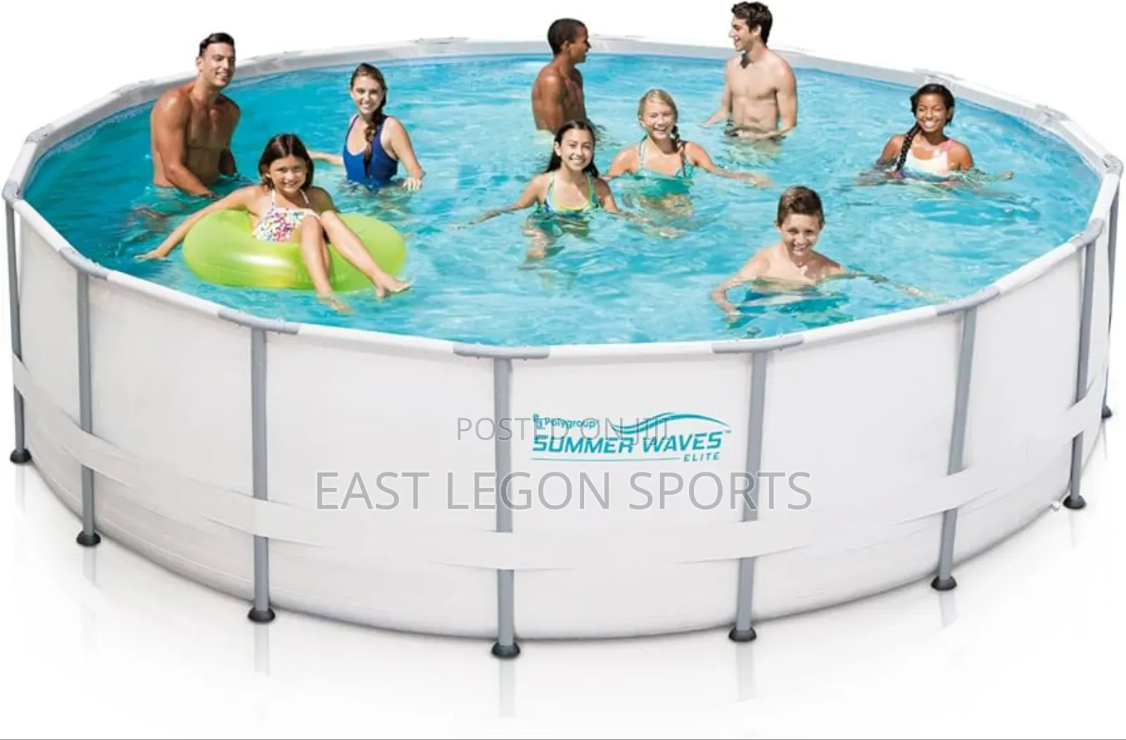 3.7 M 12ft Pool With Cover Filter Pump Swimming Pool