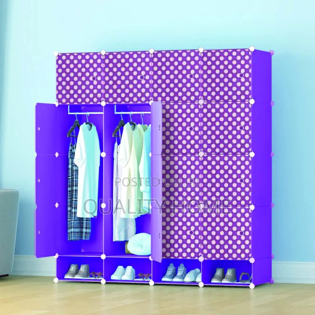 Plastic Wardrobe 16 Cubes