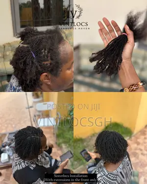Aunthentic Permanent And Temporal Locs Extensions In Ghana