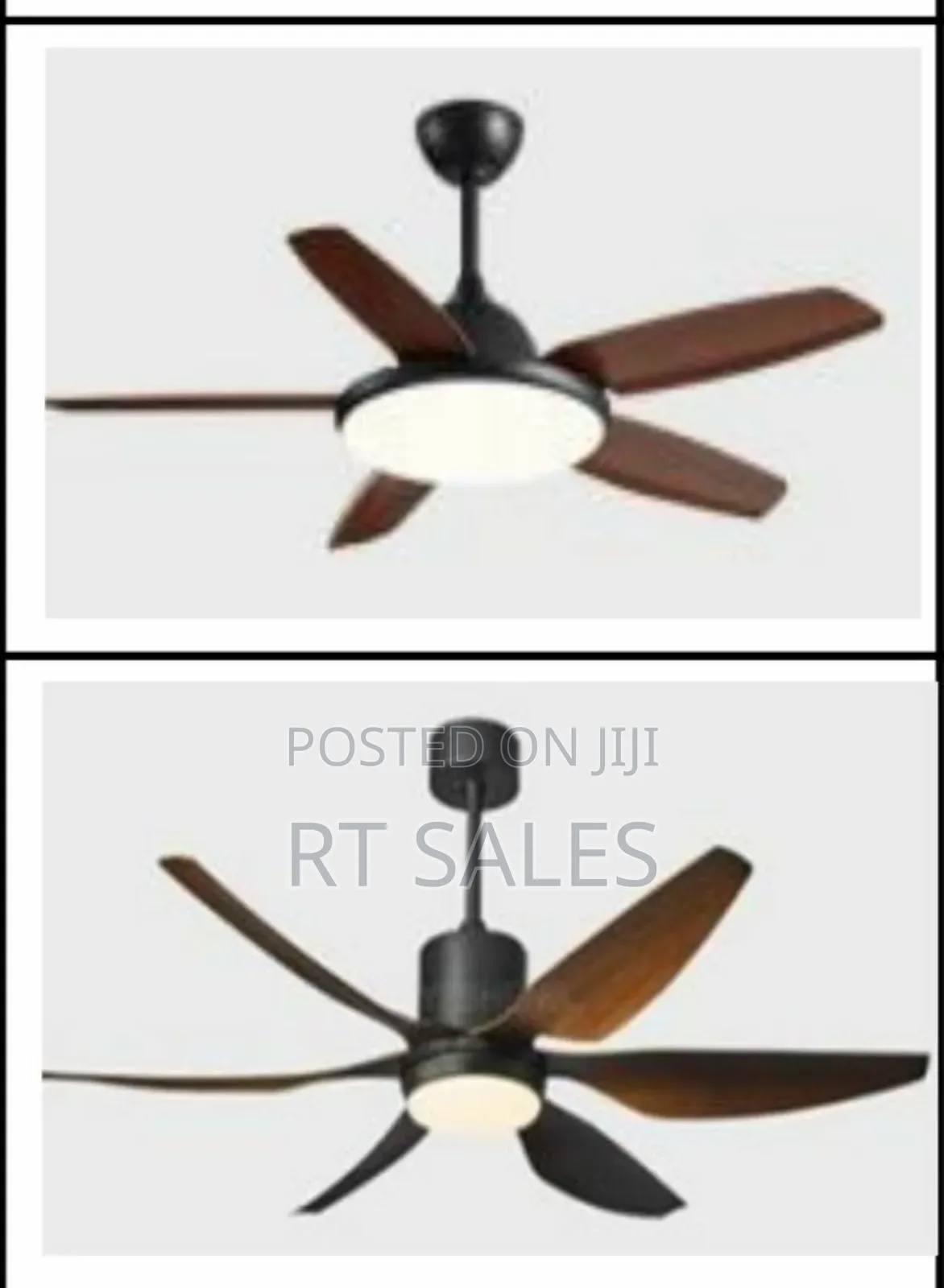 Wooden Blade Ceiling Fan With Light