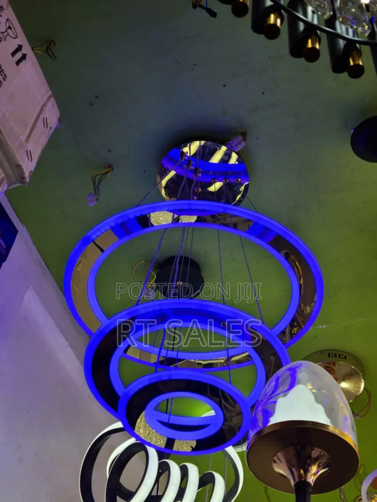 Modern 3 Steps Ceiling Chandelier Light.