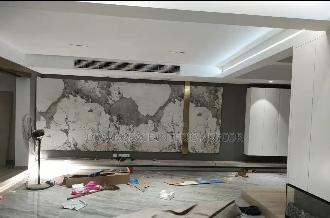 Modern Full Marble Tv Wall Panel – Sophisticated Timeless