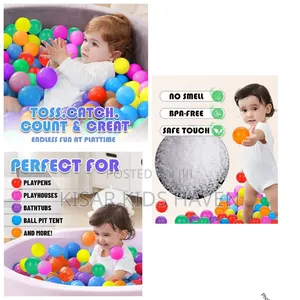 Photo - 50 Pieces Kids Balls / Colourful Pit Balls 0 to 4 Years