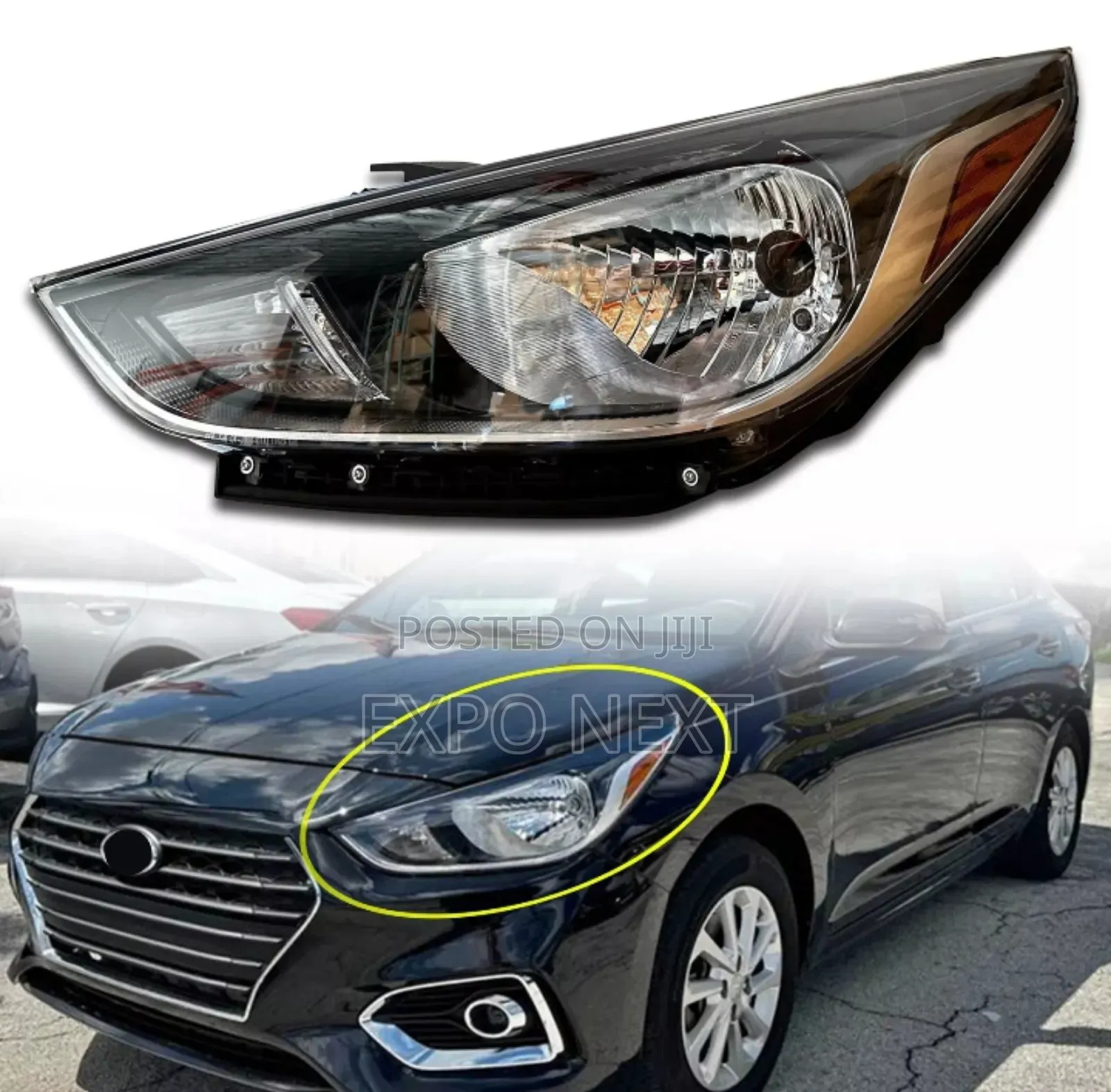 For Hyundai Accent Headlight 2015-2017