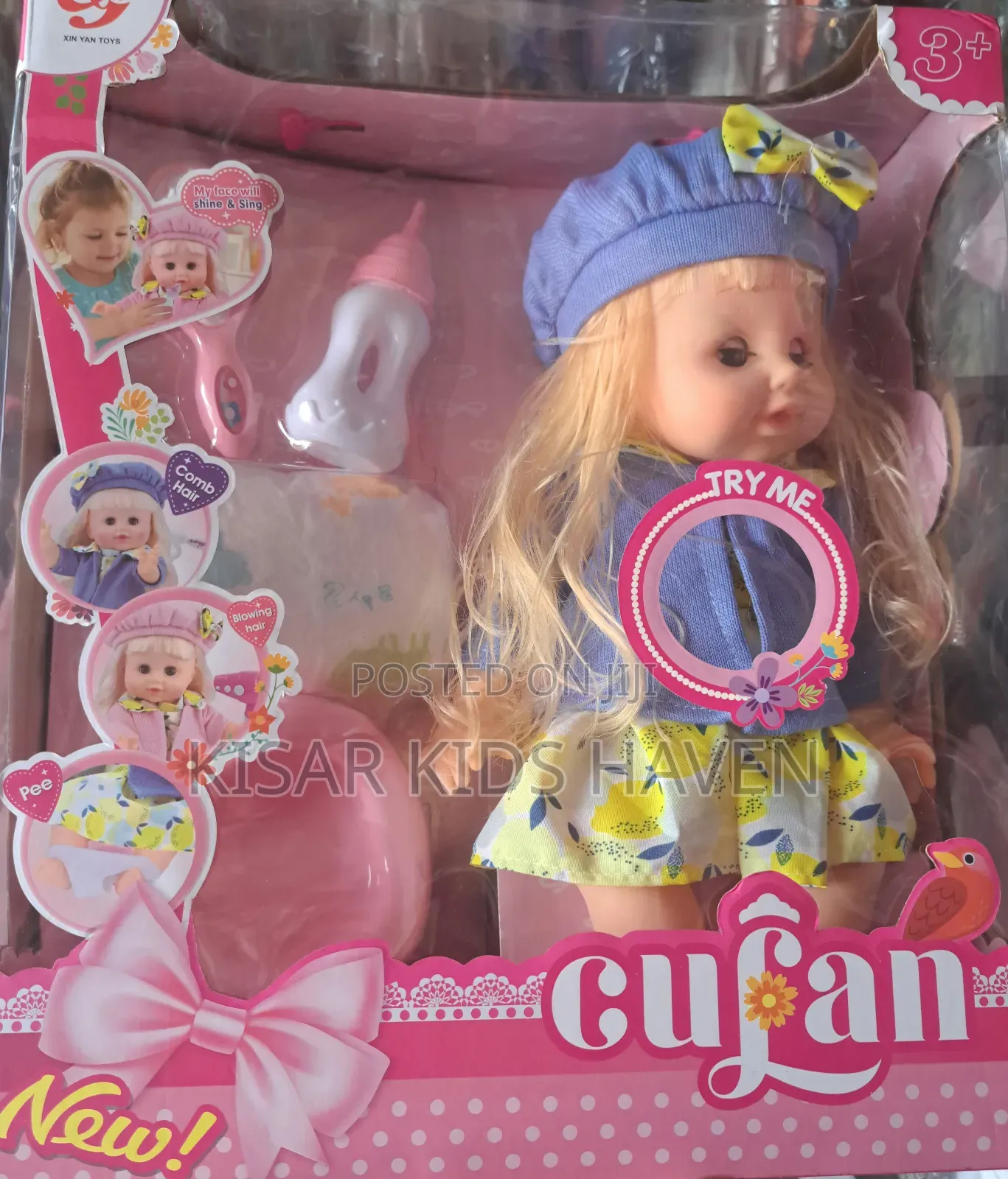 Cute Baby Doll With Music and Accessories