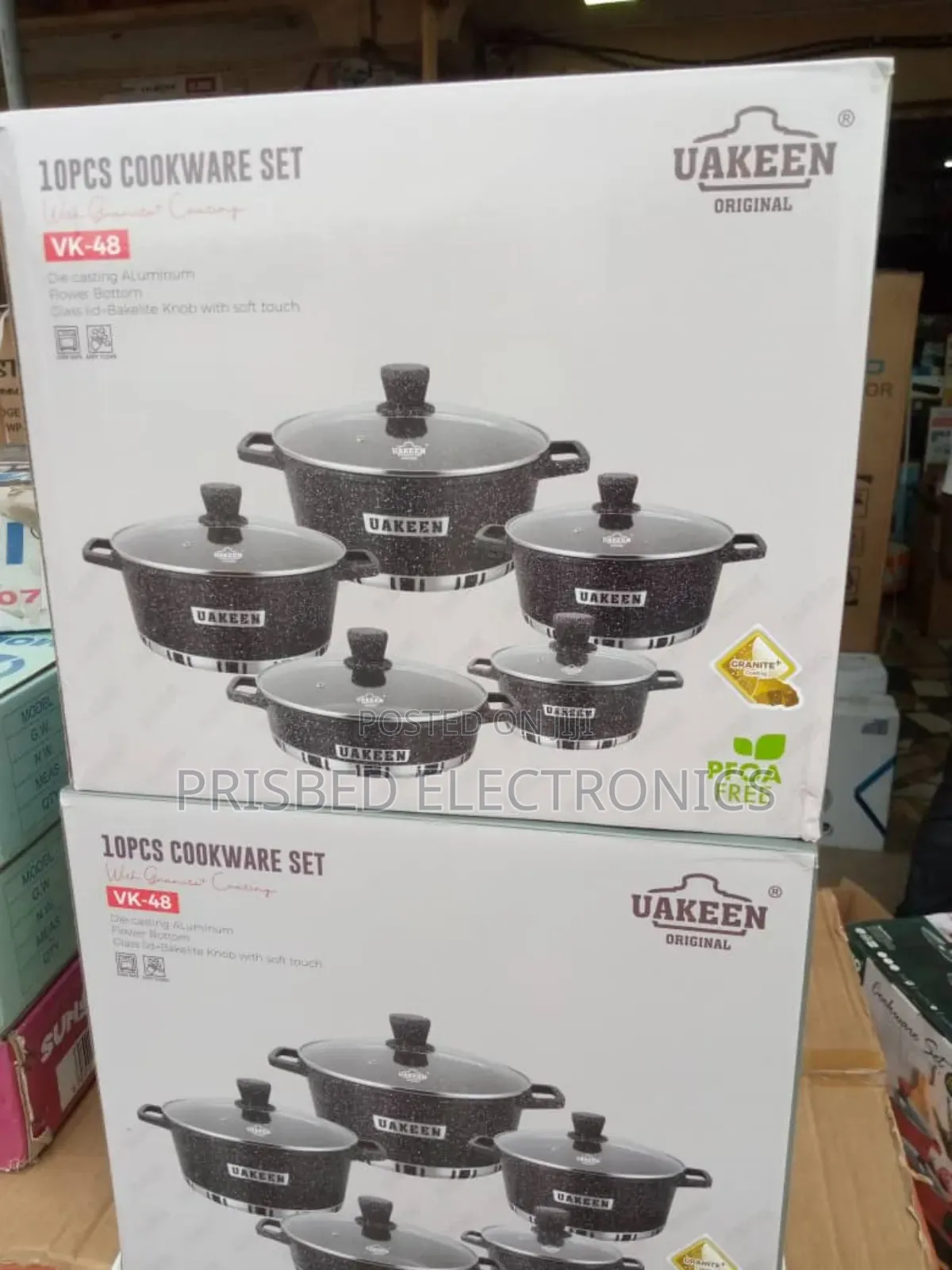 Uakeen 10pcs Granite Cookware Set Vk-48