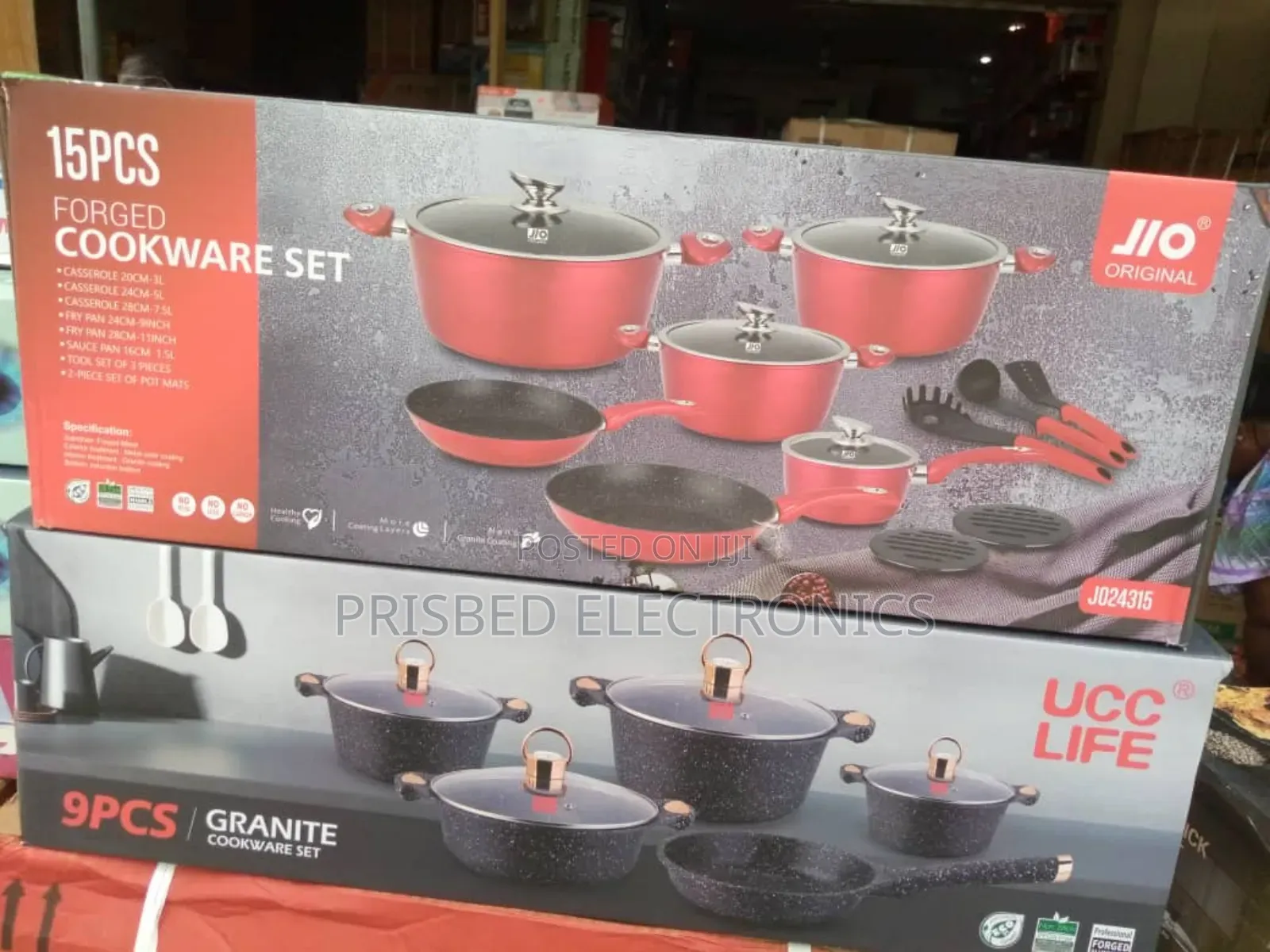 Jio 15pcs Forged Cookware Set