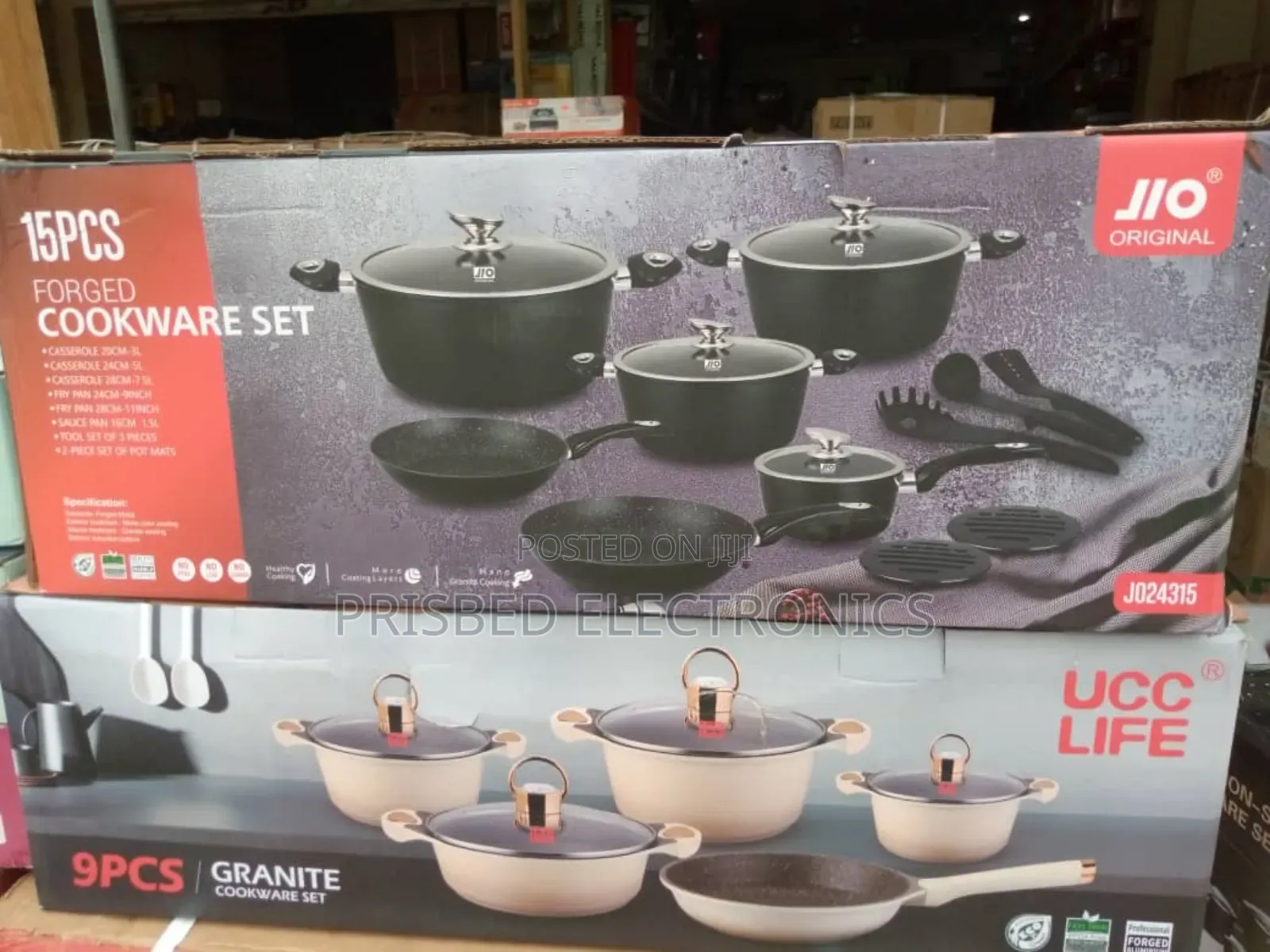 Jio 15pcs Forged Cookware Set