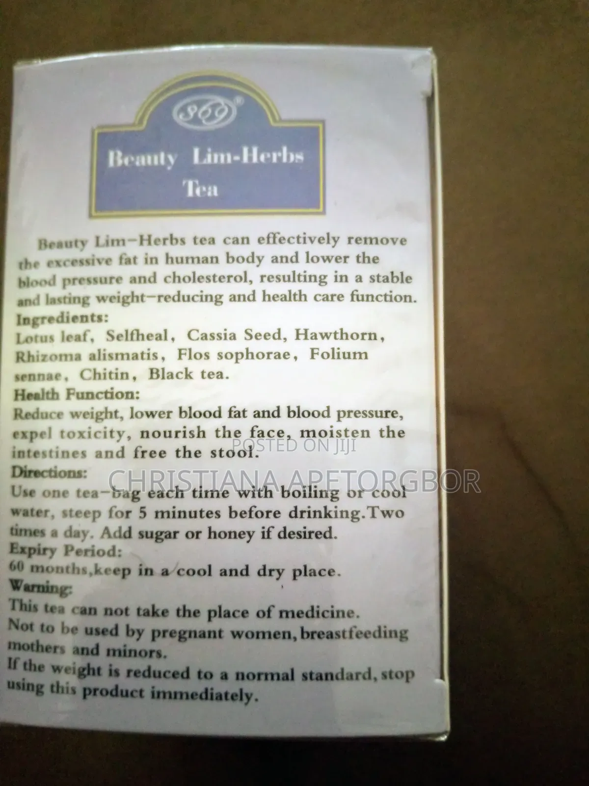 Beauty Lim - Herbs Tea (Natural Chinese Herb Tea)