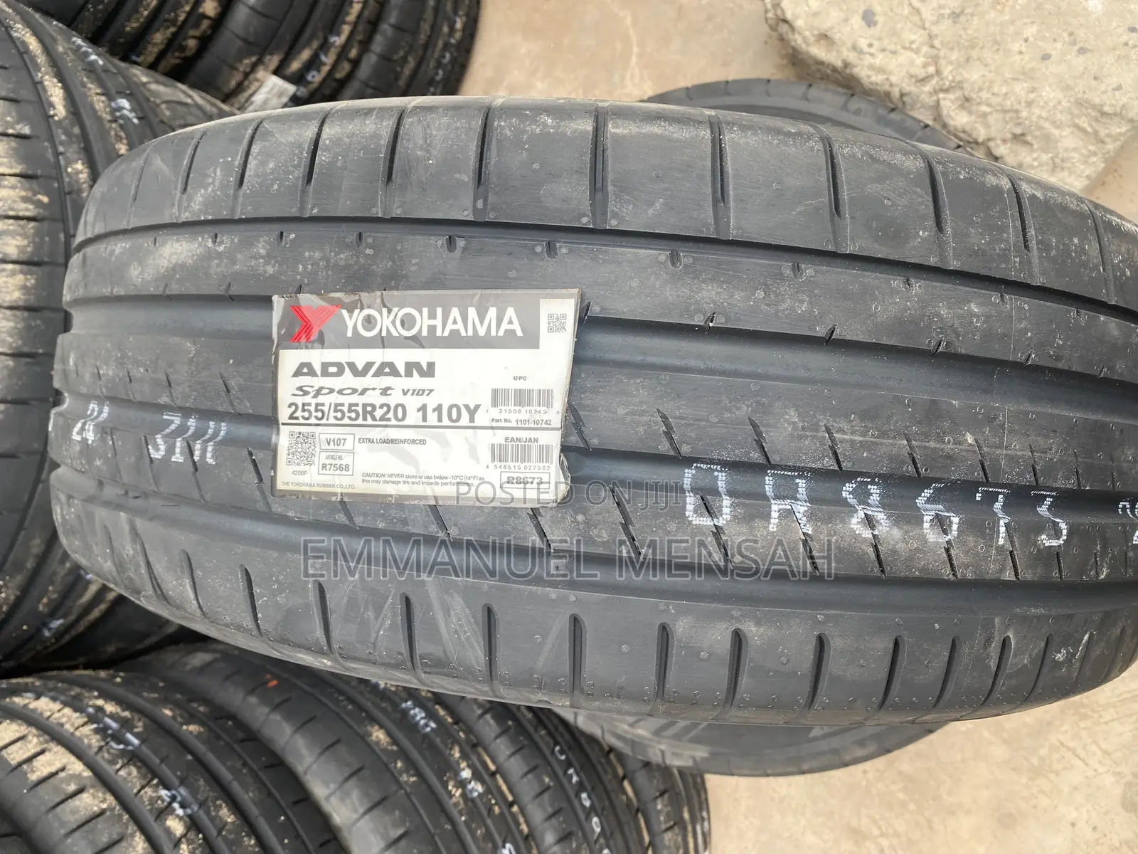 255/55 R20 Yokohama Advan Sport V107 110y (Brand New) Tire