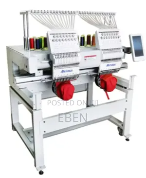 2 Heads 12 Needles Digital Embroidery Machine