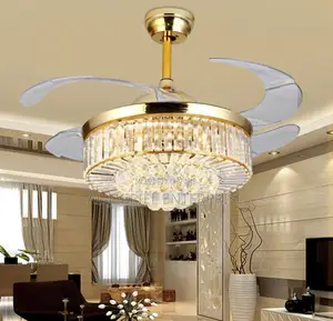 Ceiling Fan With Chandelier Hidden Bt Speaker
