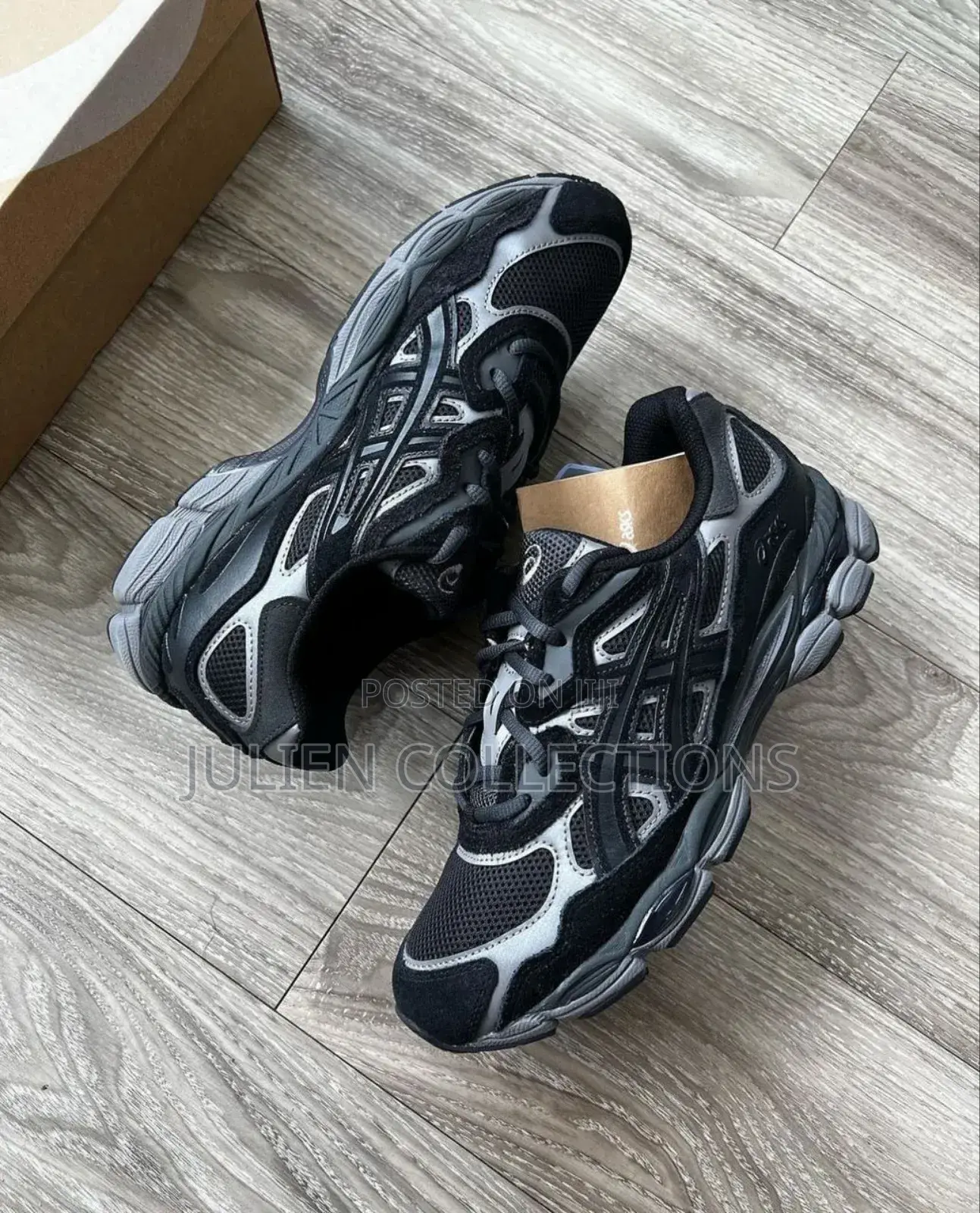 Asics Gel Nyc Black Grey Suede