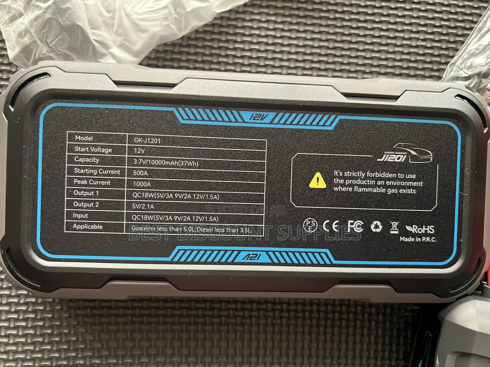 Powerful Brand New 1000a 12v Greenkeeper Jump Starter Power Bank