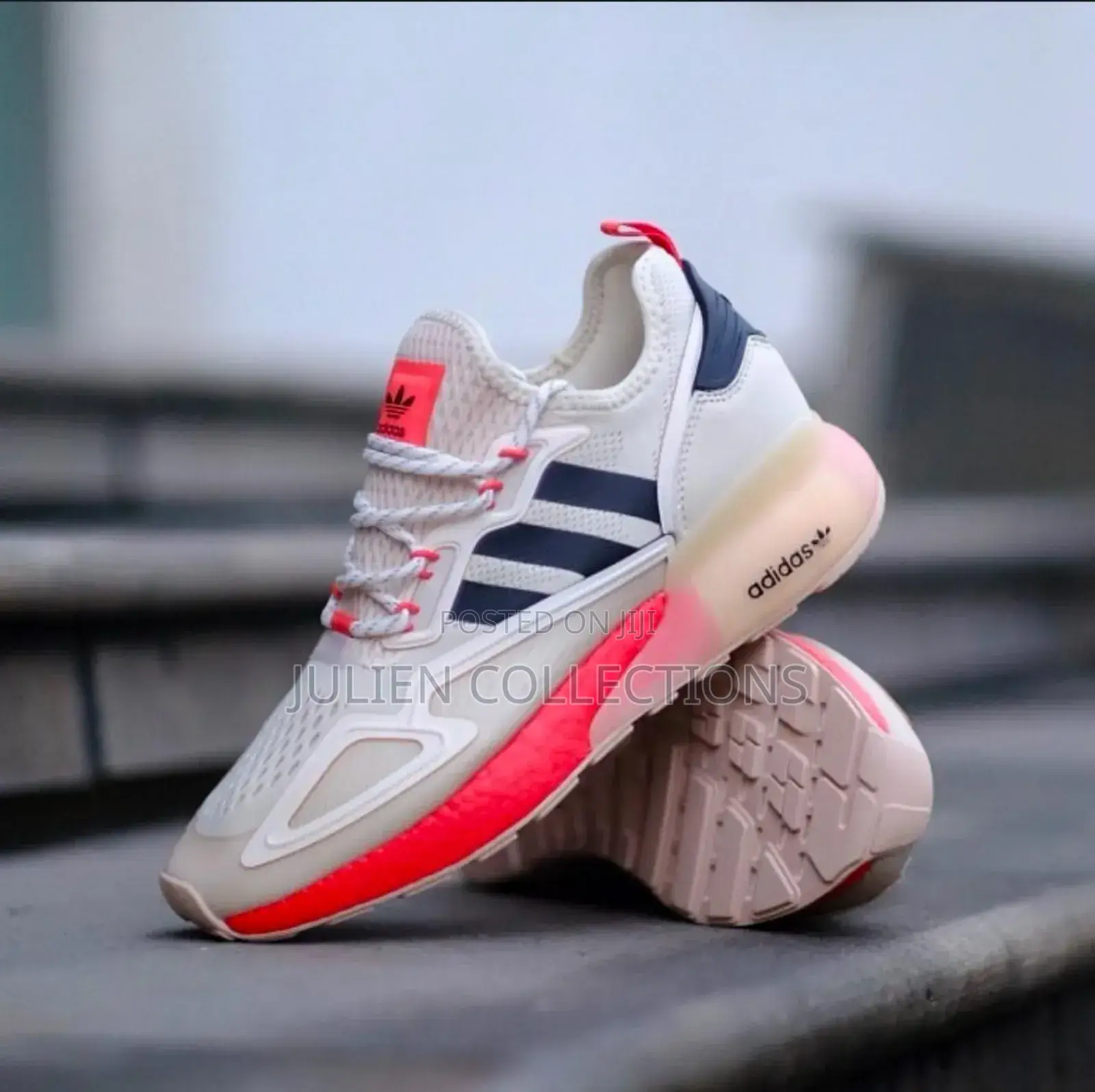 Adidas Zx Boost Cream Orange and Black
