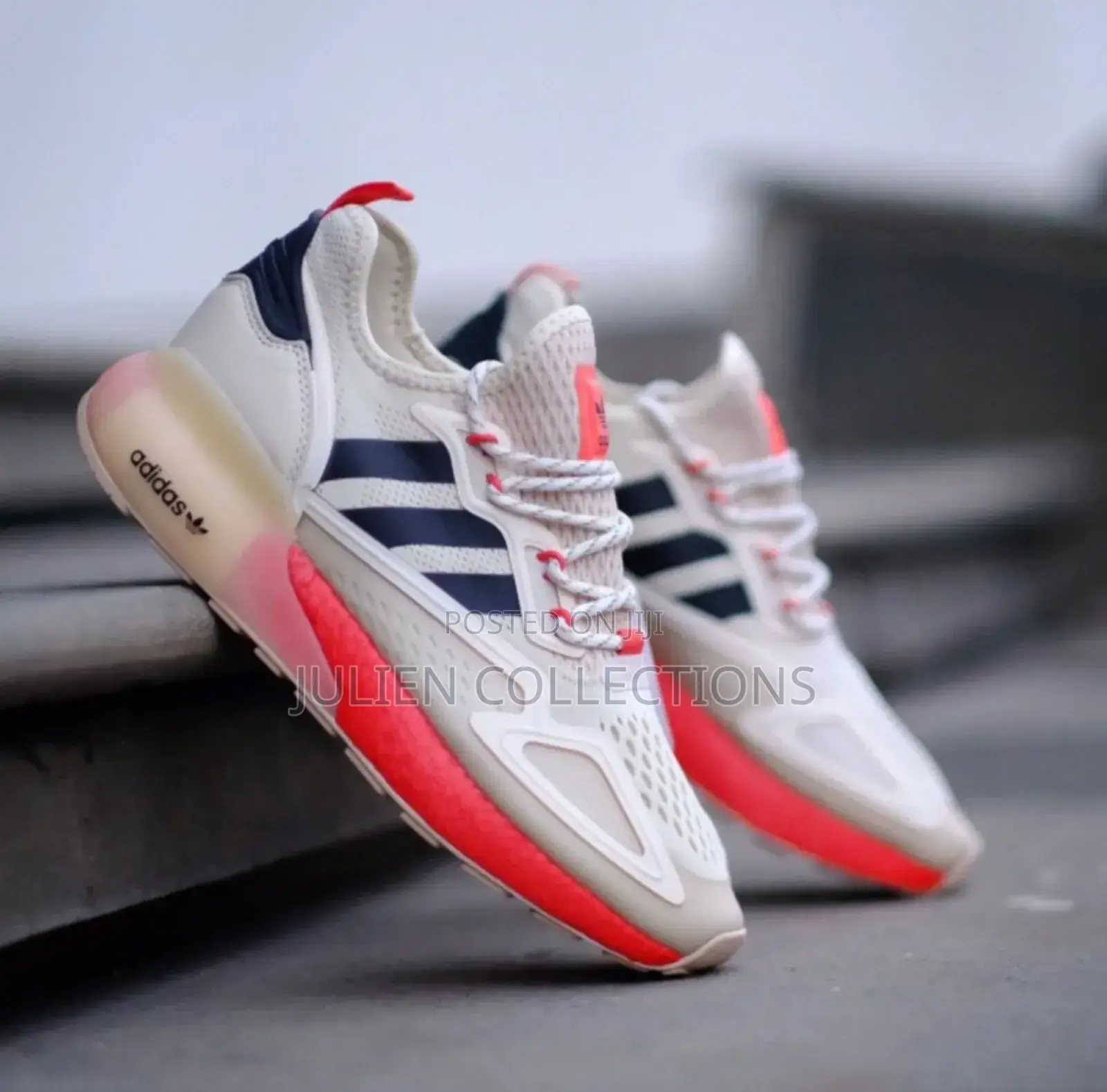 Adidas Zx Boost Cream Orange and Black