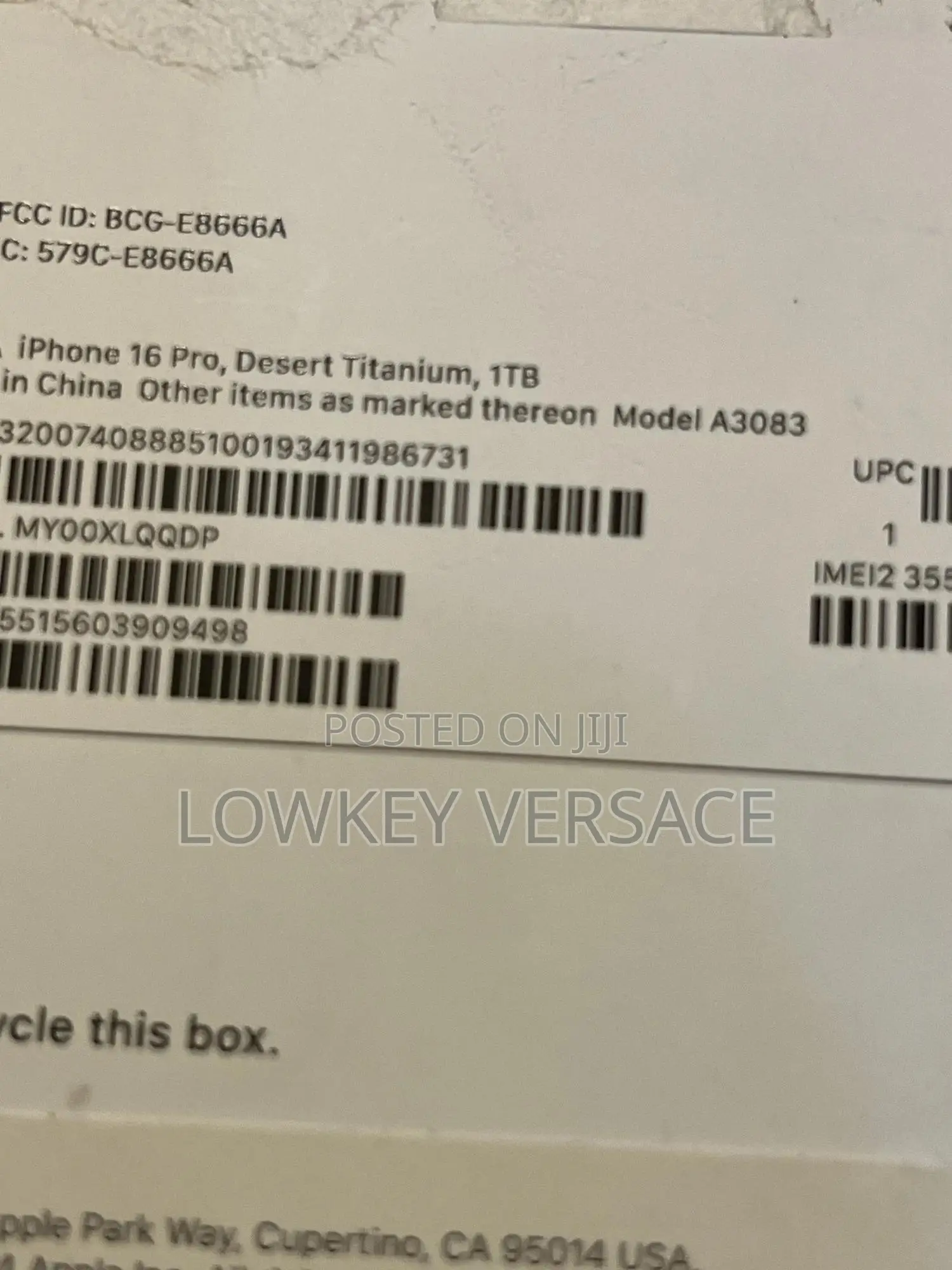 New Apple iPhone 16 Pro 1 TB Gold