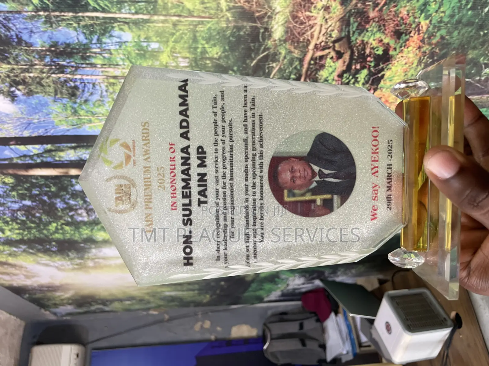 Crystal Award Plaque Customization