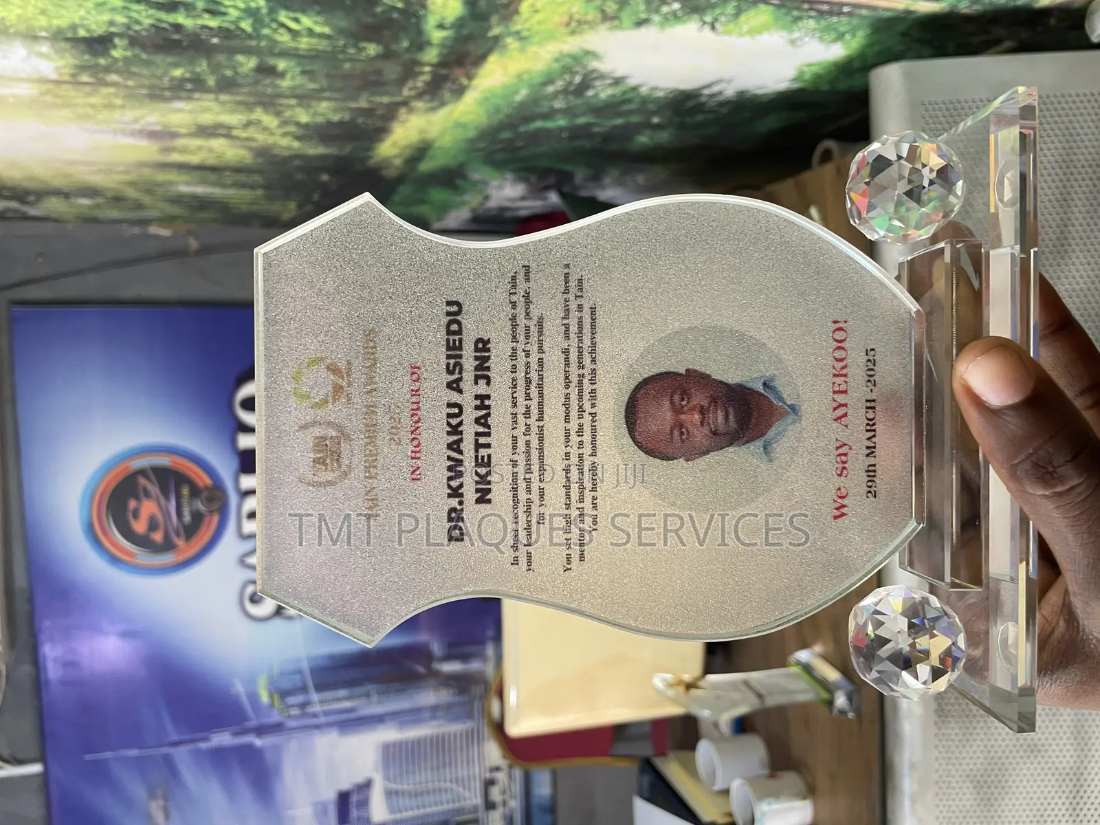 Crystal Award Plaque Customization