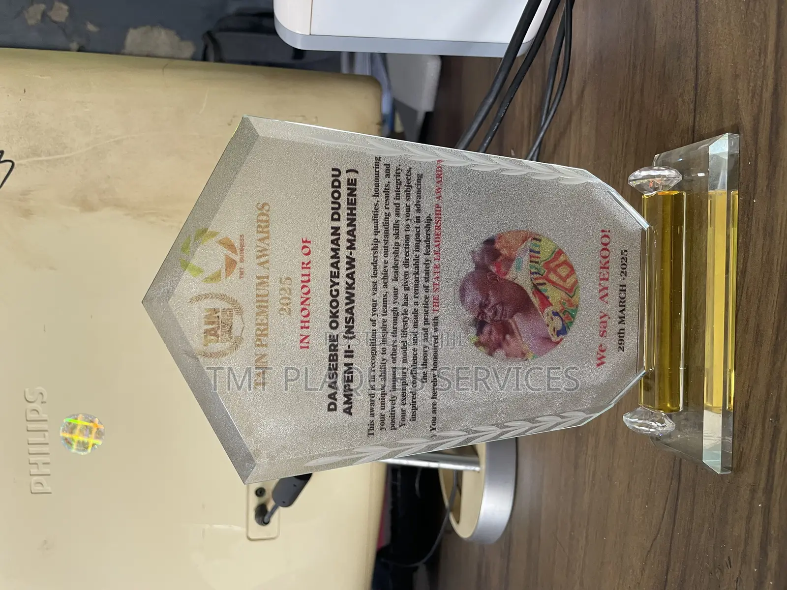 Crystal Award Plaque Customization