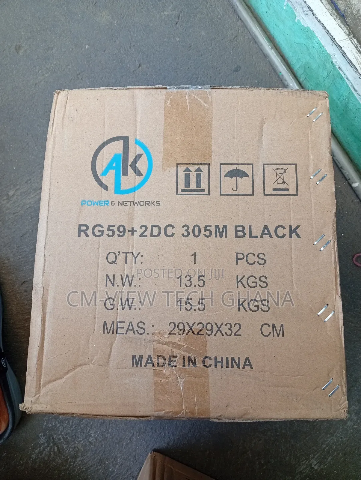 305m Rg59 2dc Coaxial+Power Cable